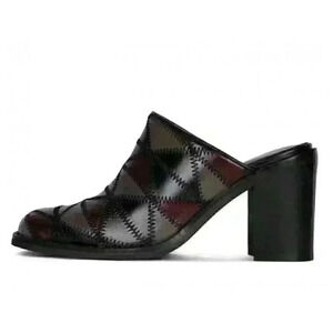 Jeffrey Campbell NEW In Box Size 8.5 Karma Mules Black Grey Multi
